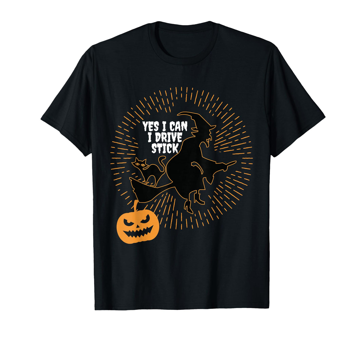 Women Yes I Can Drive Stick Halloween T-Shirt