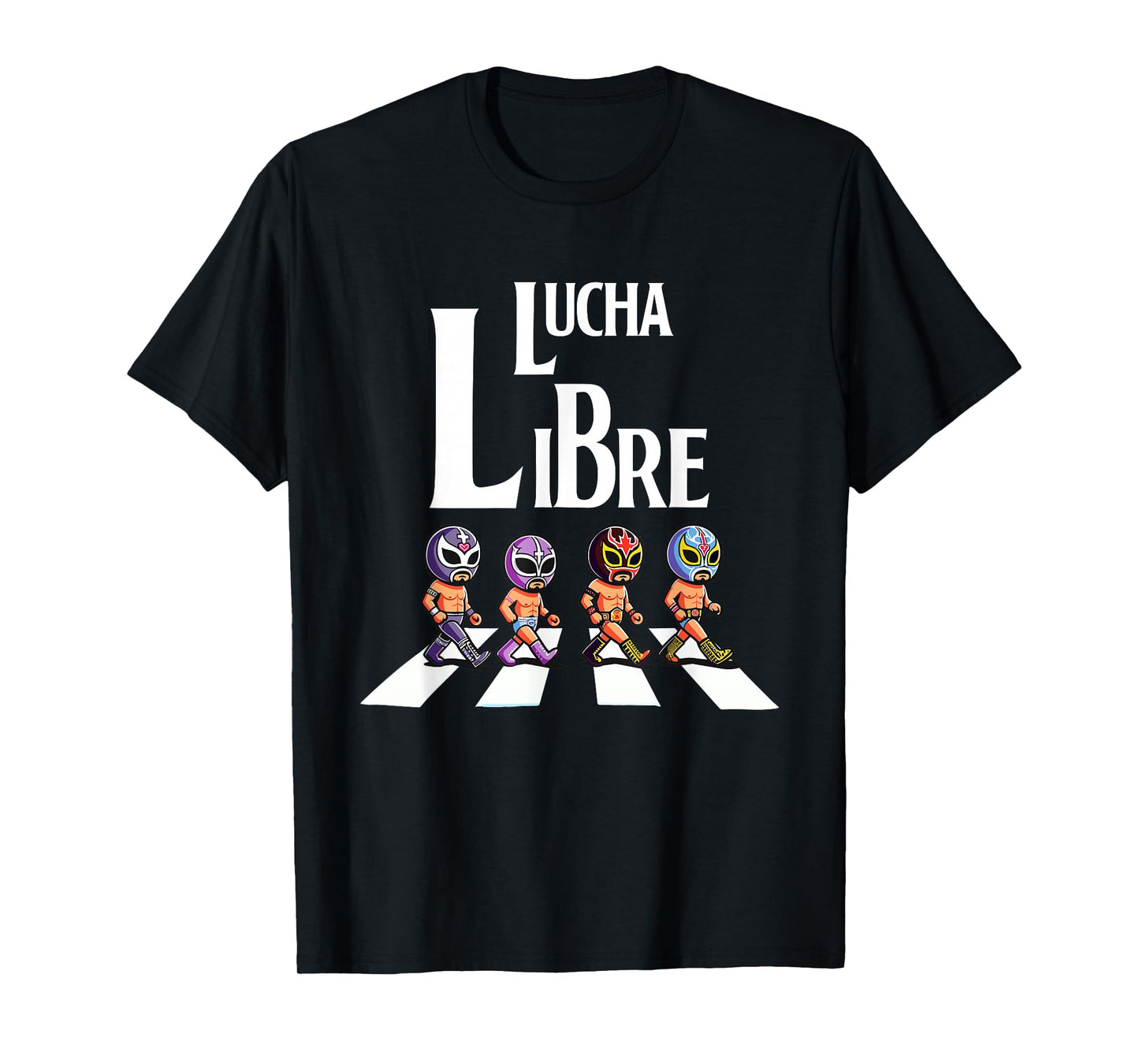 Hilarious Mexican Wrestling | Funny Wrestler Apparel Libre T-Shirt