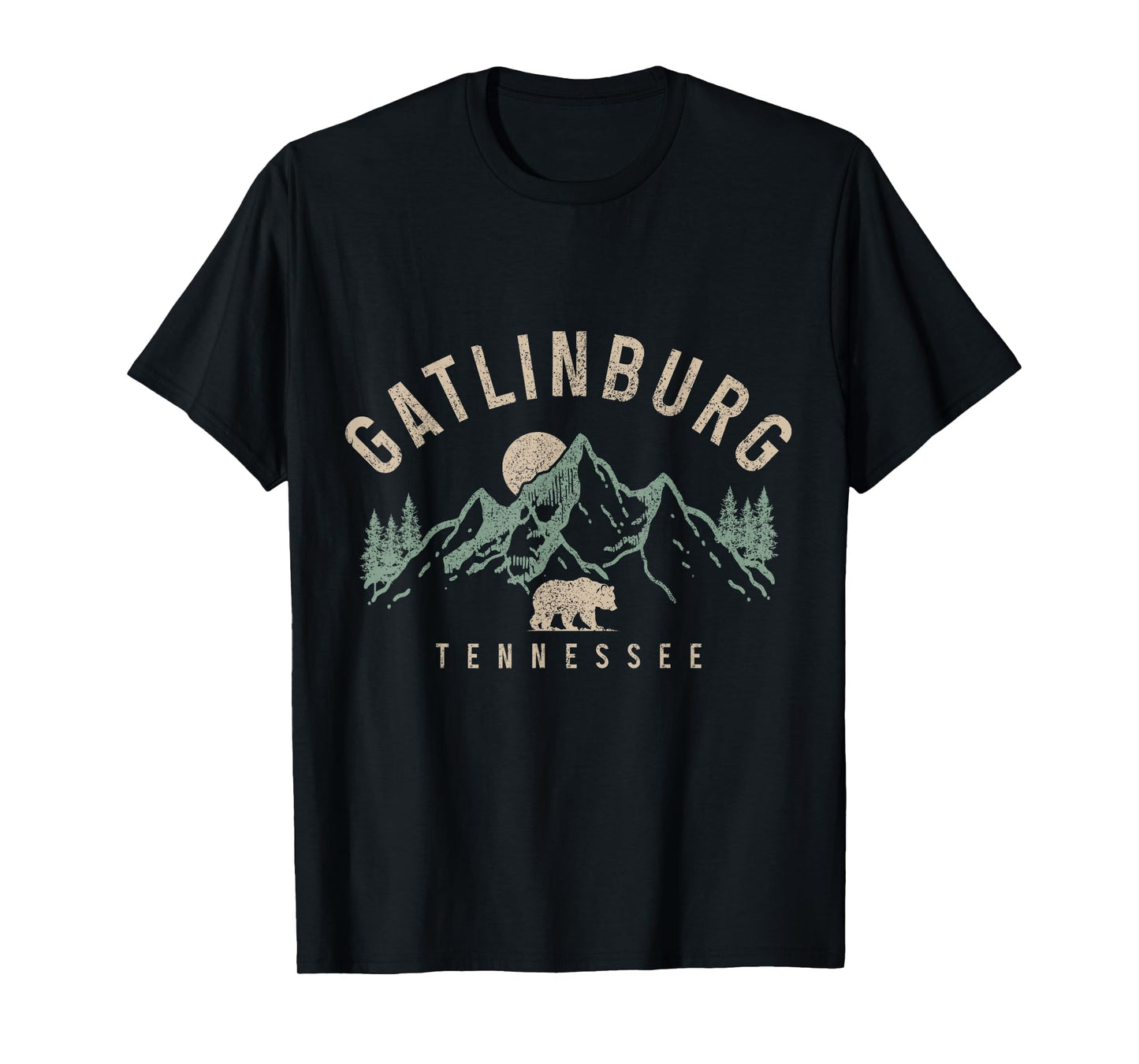 Gatlinburg Tennessee Mountains Bear Nature Lover Vintage T-Shirt