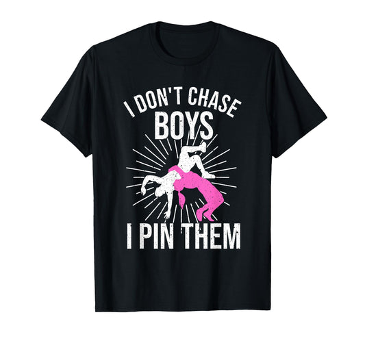 Funny Wrestling Girls Designs For Women Wrestle Athlete Fans T-Shirt