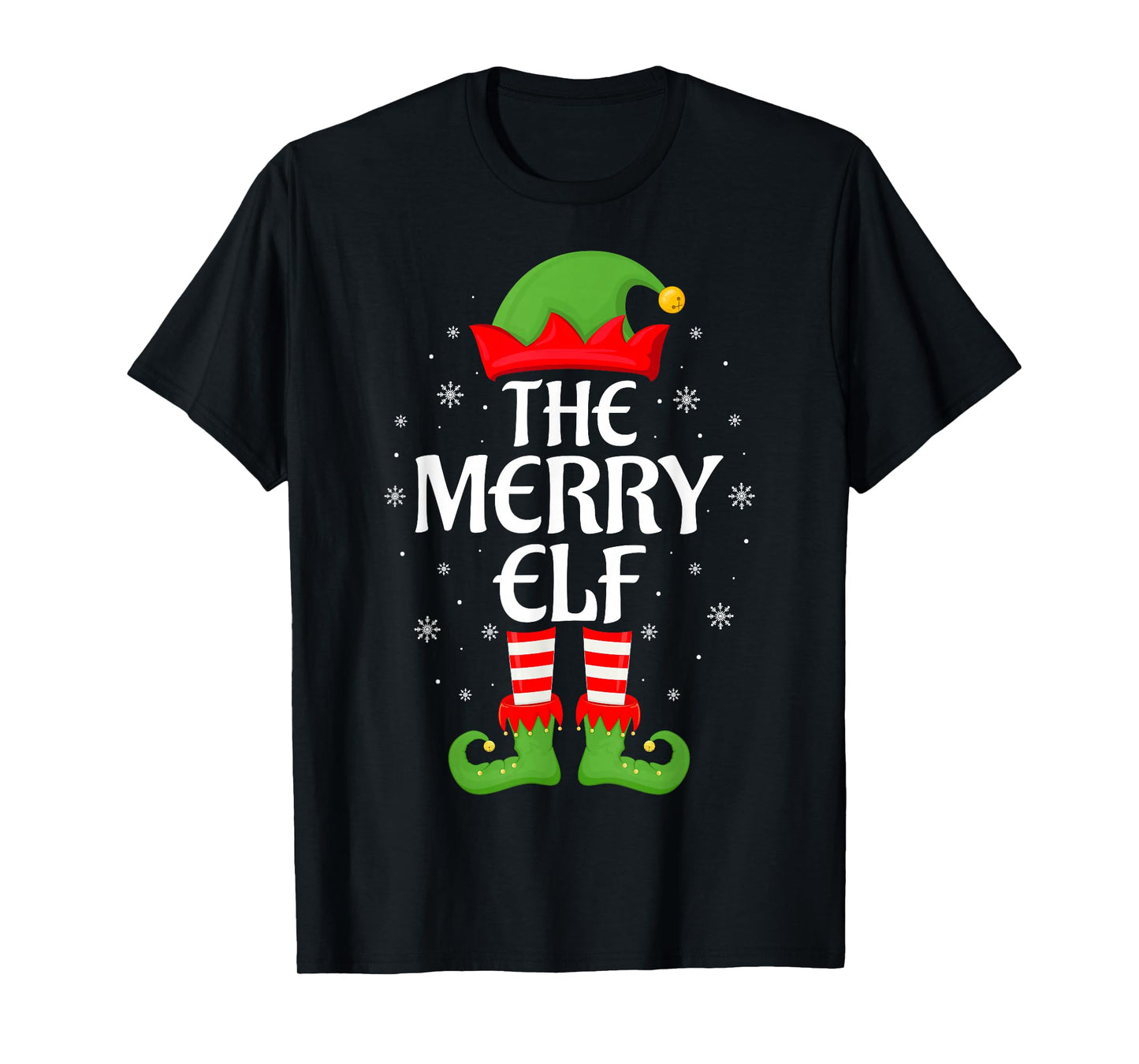 Merry Elf Xmas Family Matching Elf Squad Christmas T-Shirt