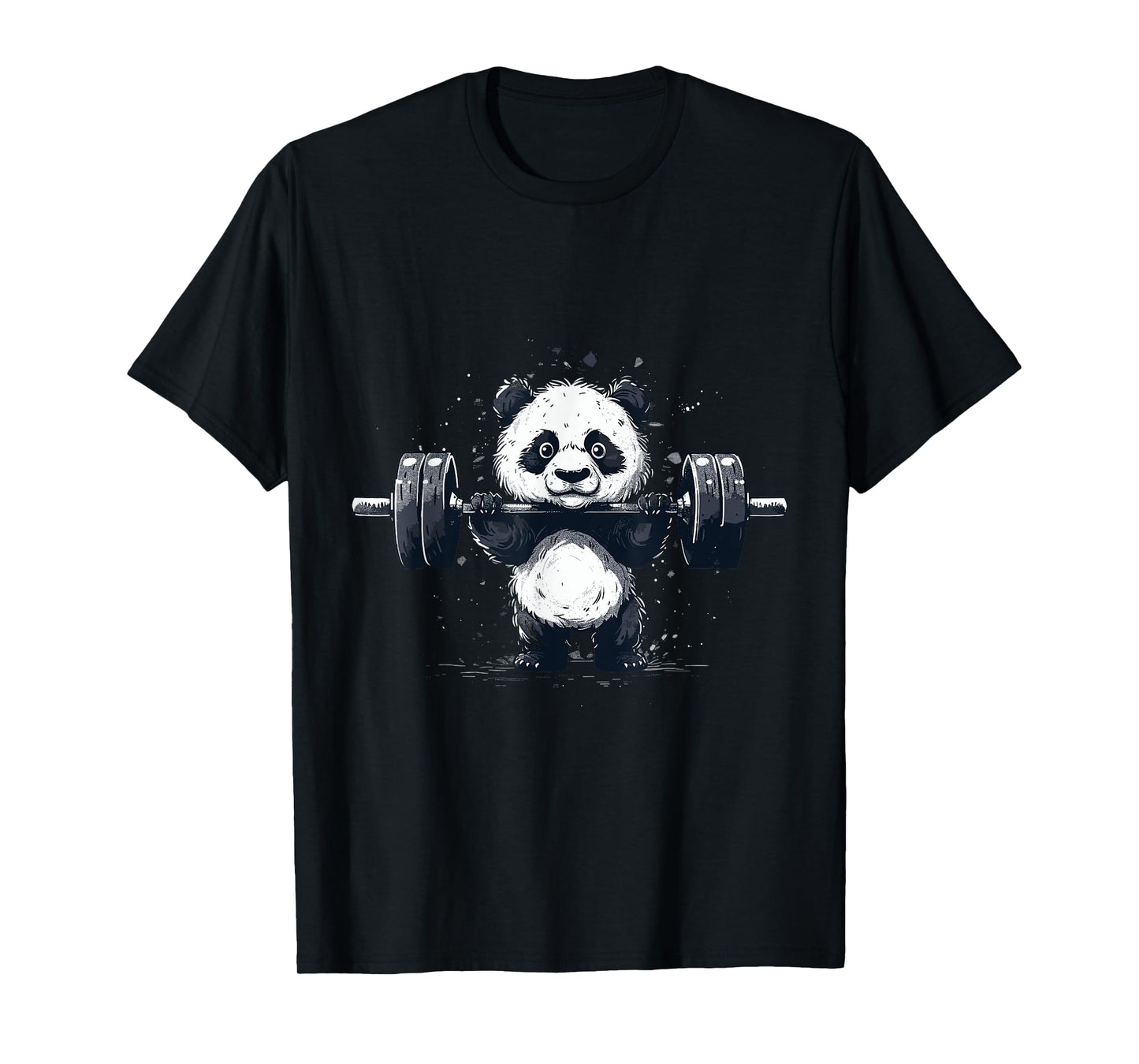 Panda Bear Gym Workout Training Weightlifting T-Shirt