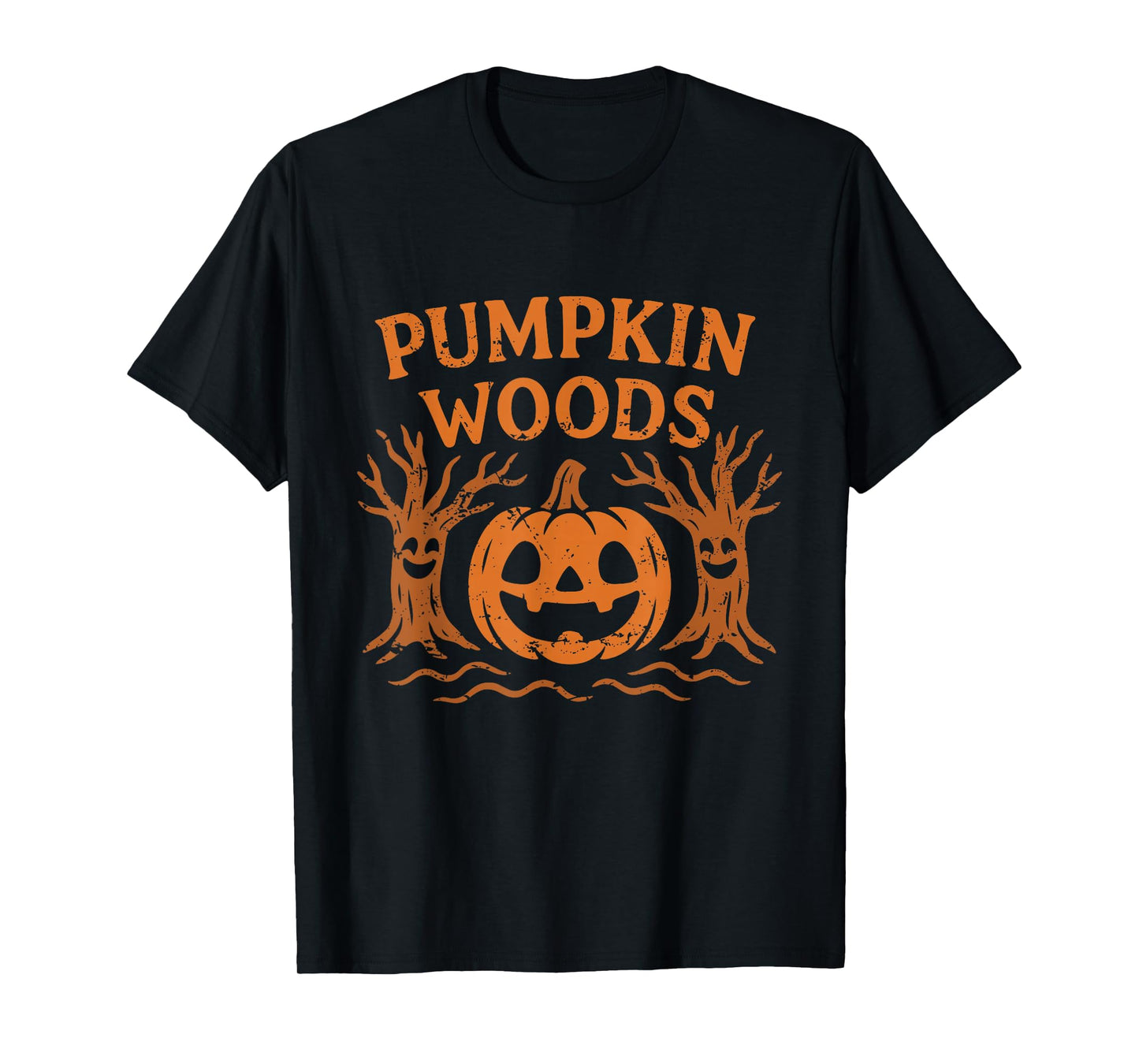 Pumpkin Woods Forest Scene T-Shirt