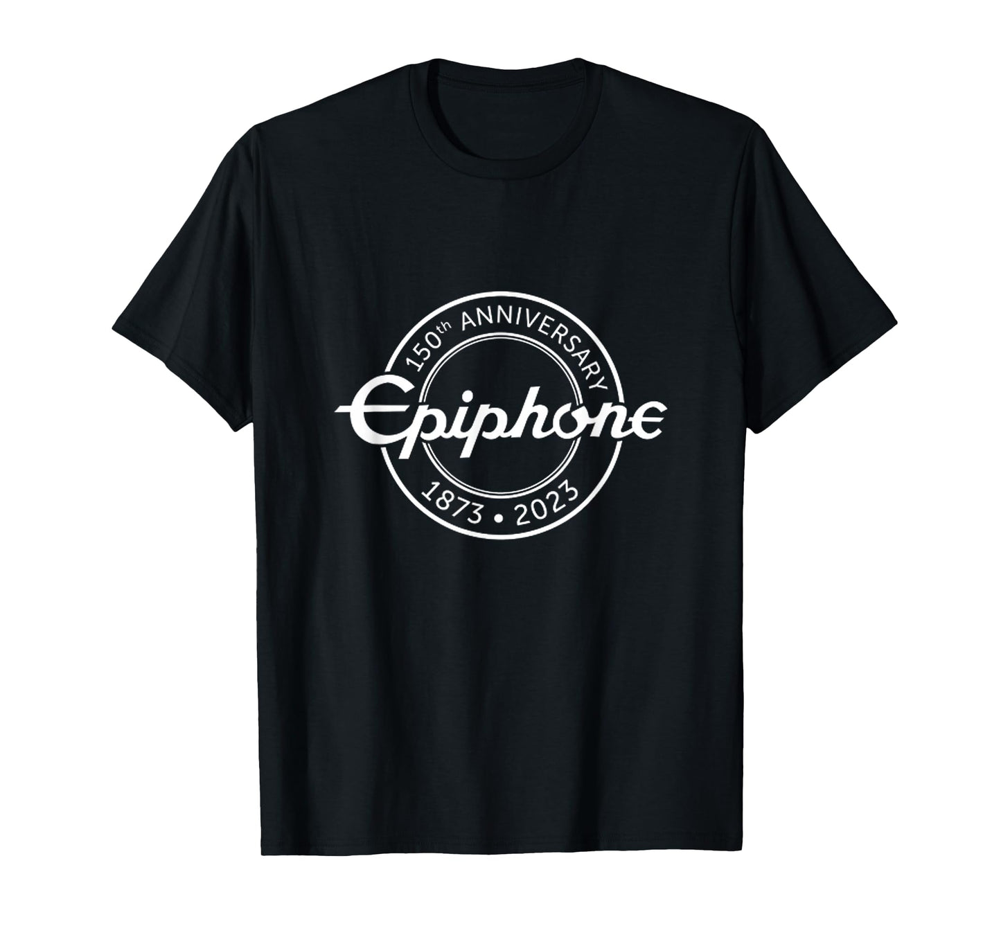 Epiphone 150th Anniversary T-Shirt - Guitar Apparel - Unisex-Adults, Unisex-Kids - Black - Small - Short Sleeve - T-Shirt