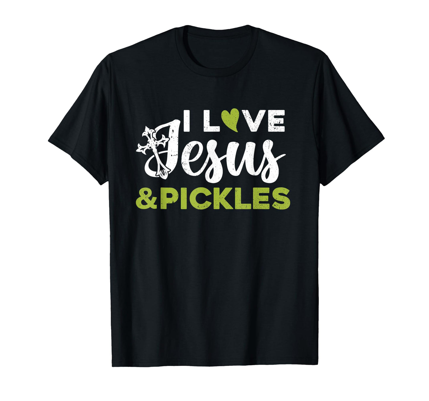 I Love Jesus And Pickle Cute Pickle & Sport Lovers Christian T-Shirt