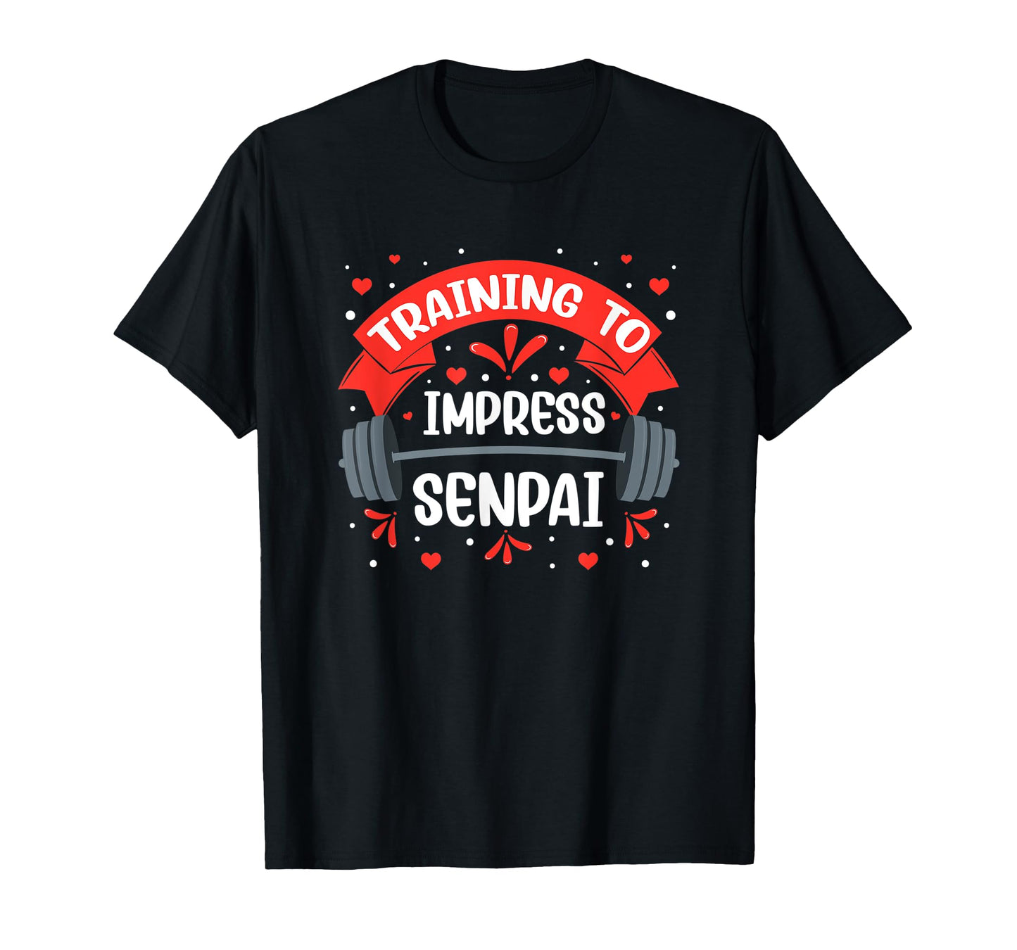 Funny Anime Workout Training To Impress Senpai Fitness Otaku T-Shirt