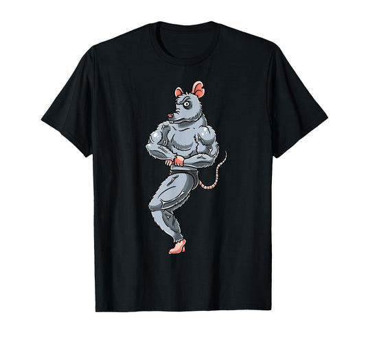 Rat Bodybuilding Fitness Gym Motivation Bodybuilder T-Shirt