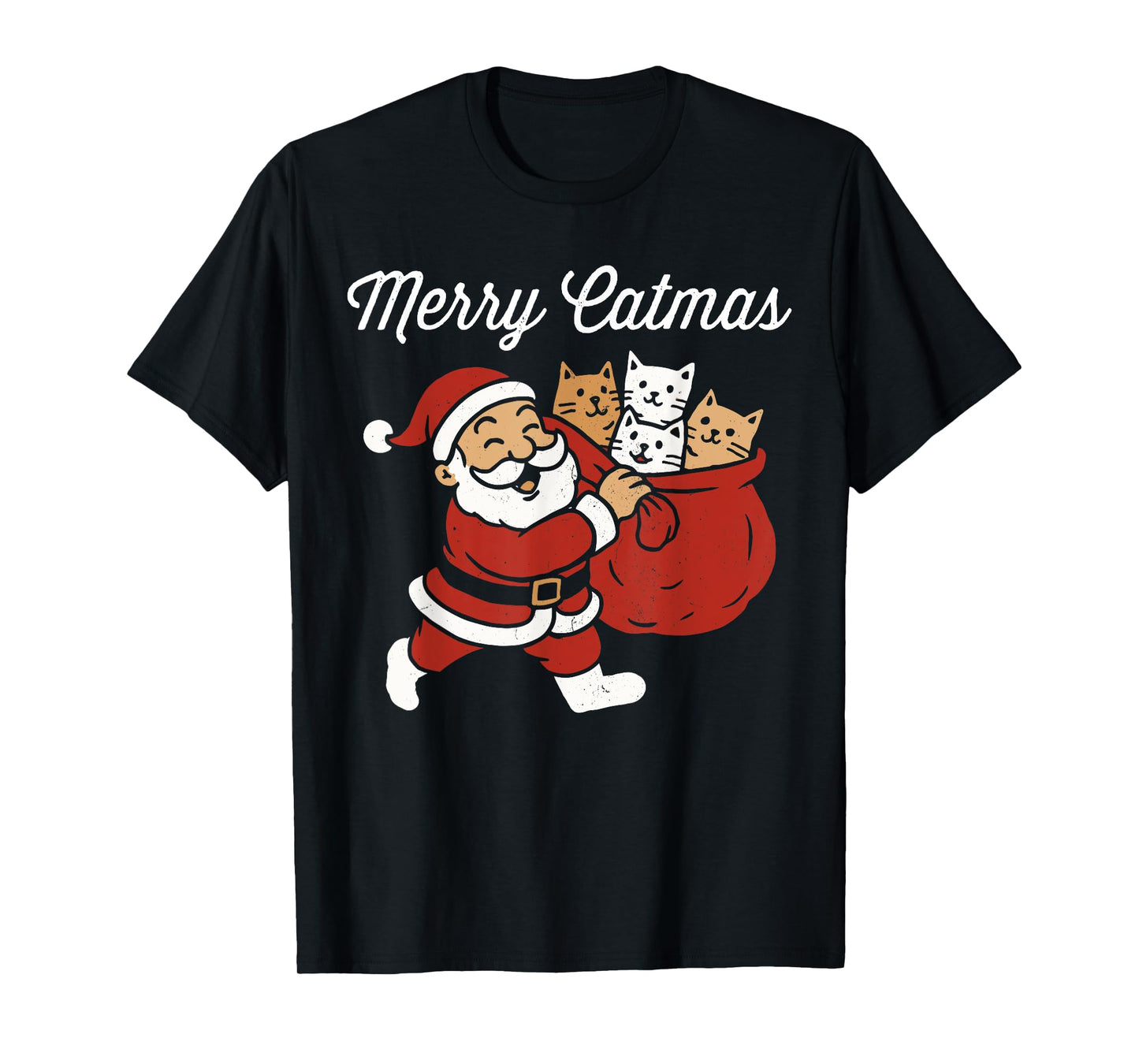 Merry Catmas, Santa cat Christmas T-Shirt