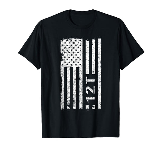 12T Technical Engineer Vintage American Flag T-Shirt for Women Men