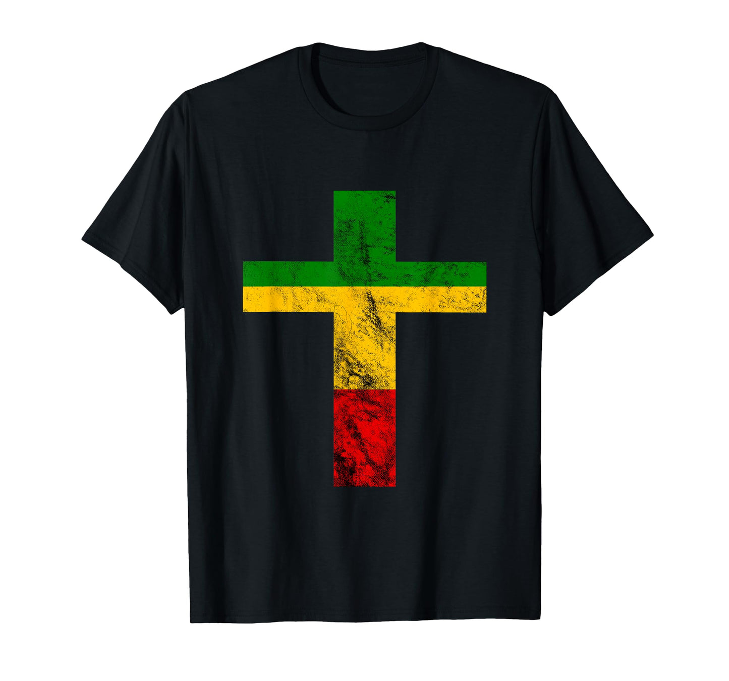 Rasta Reggae Jesus Cross Faith Rastafari Roots Reggae Lover T-Shirt