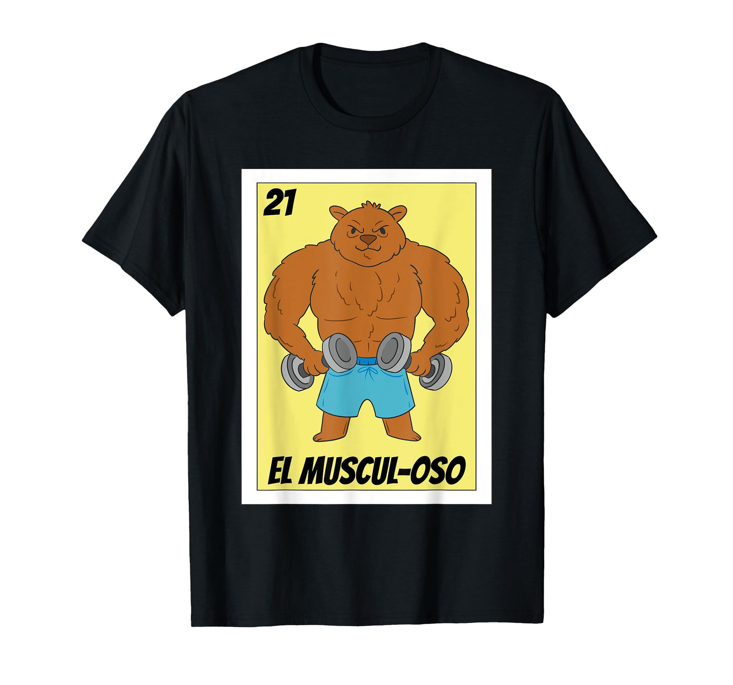 Funny Fitness Mexican Design - El Musculoso T-Shirt