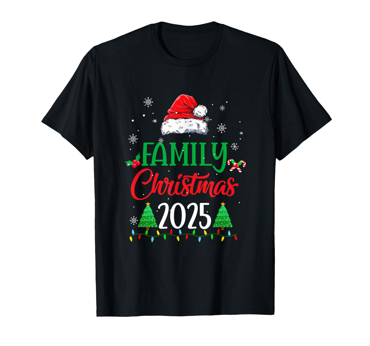 Family Christmas 2025 Matching Family Christmas Squad Santa T-Shirt