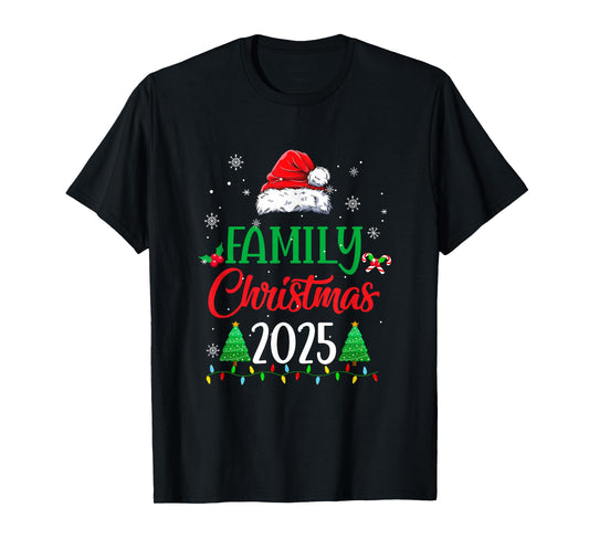 Family Christmas 2025 Matching Family Christmas Squad Santa T-Shirt
