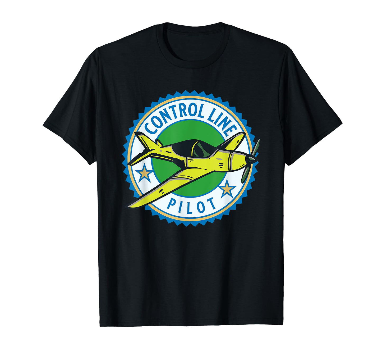 Control Line Model Airplane Pilot T-Shirt
