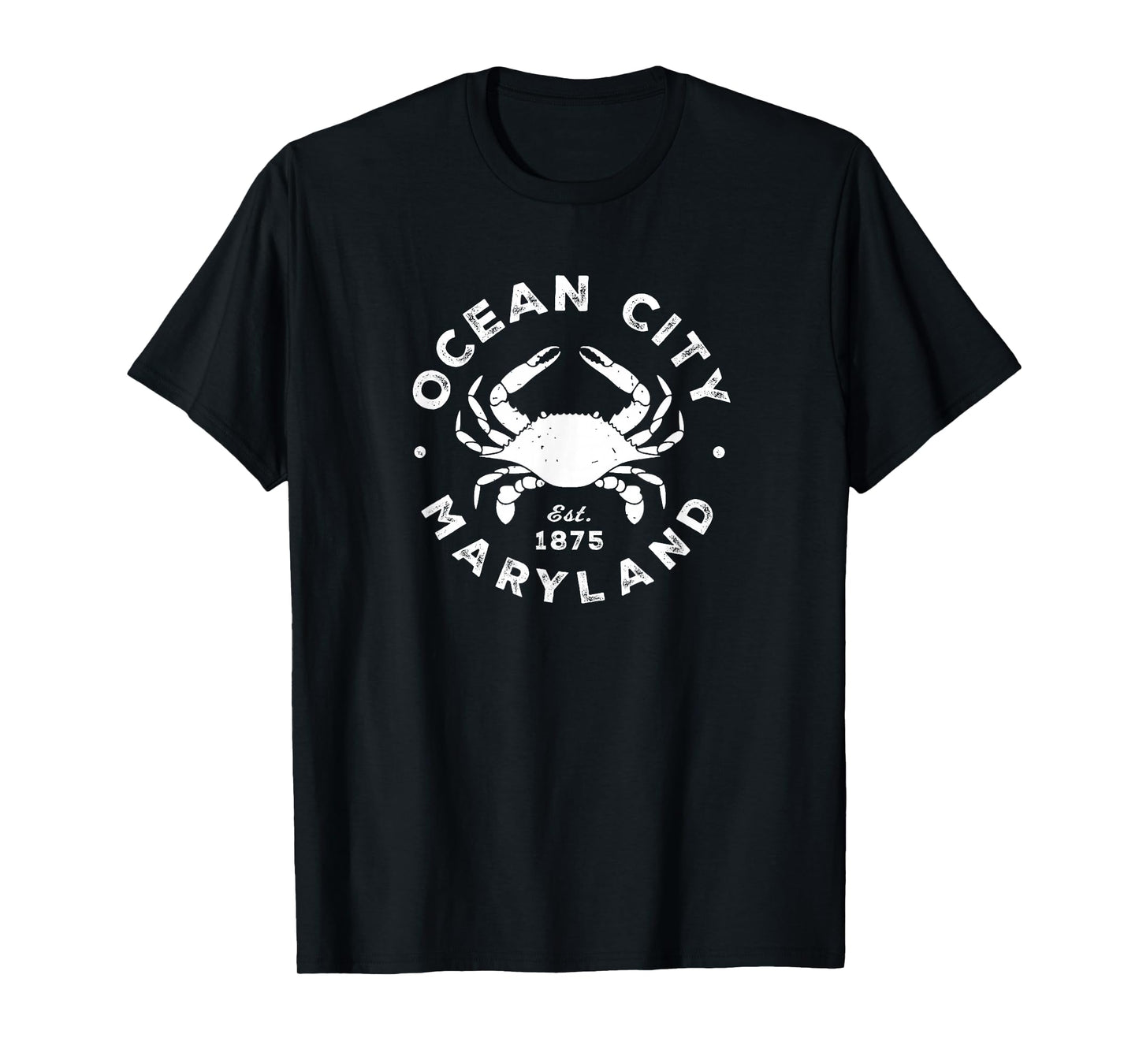 Ocean City Maryland Crab Souvenir Retro Throwback Men Women T-Shirt