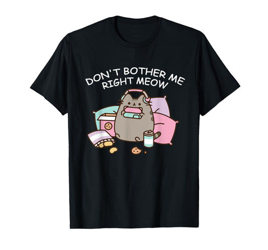 Don't Bother Me Right Meow, Funny Video Gamer and Cat Lover T-Shirt for Men Women Girls Kids