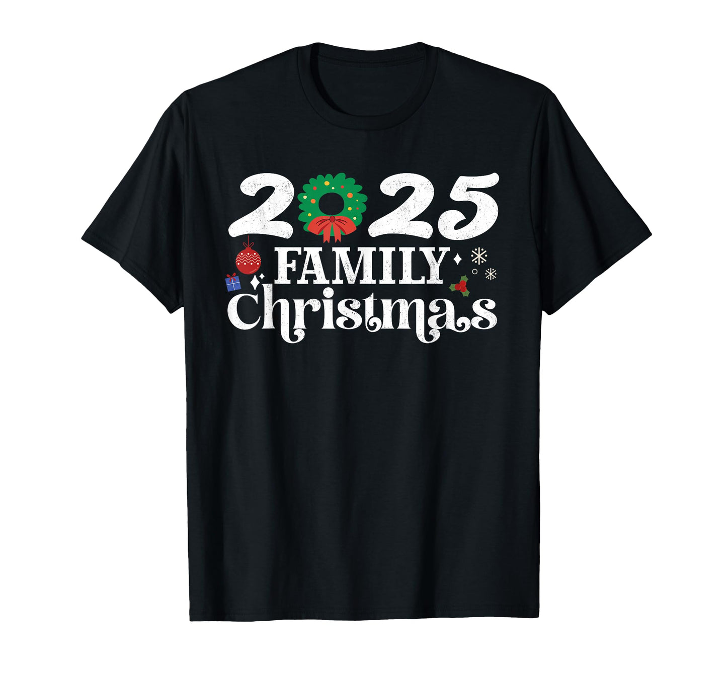 Family Matching Squad Christmas 2025 Crew Funny Xmas Santa T-Shirt