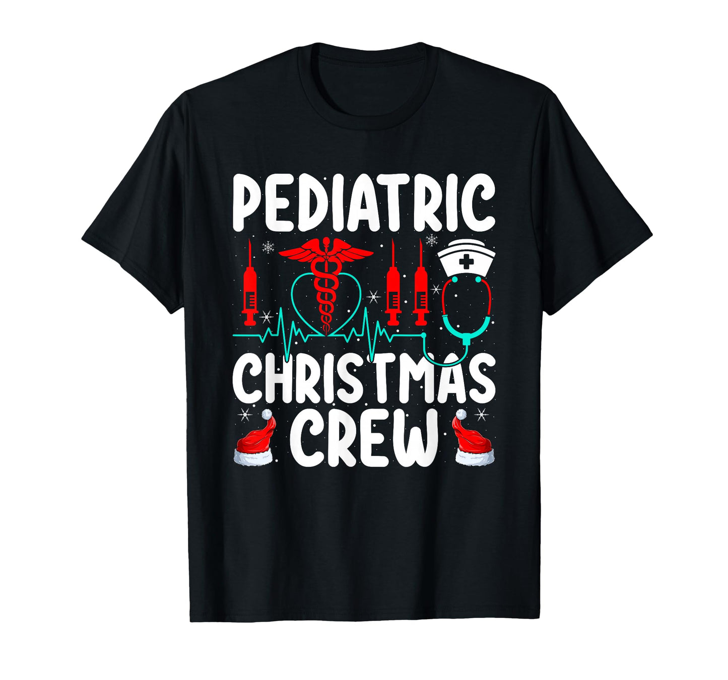 Pediatric Nurse Christmas Crew Nurse Medical Nursing Xmas T-Shirt