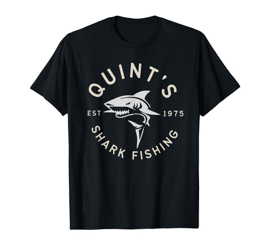 Vintage Quint's Shark Fishing 1975 Retro T-Shirt