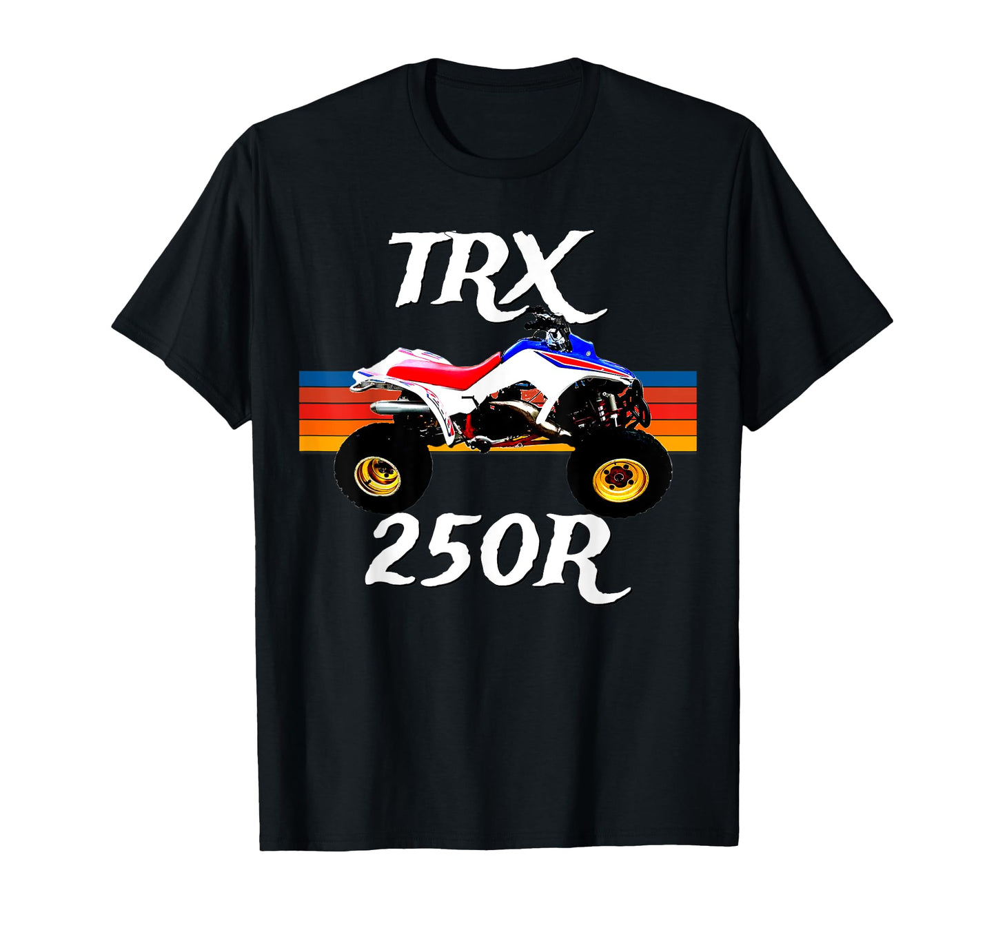 1986 Vintage Retro Four Wheeler ATV ATC TRX 250R T-Shirt, Small, Black