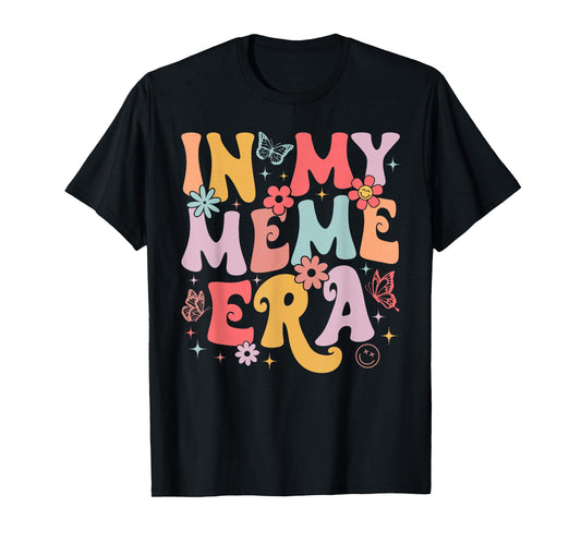 In My Meme Era Groovy Retro Mothers Day Butterfly Women T-Shirt