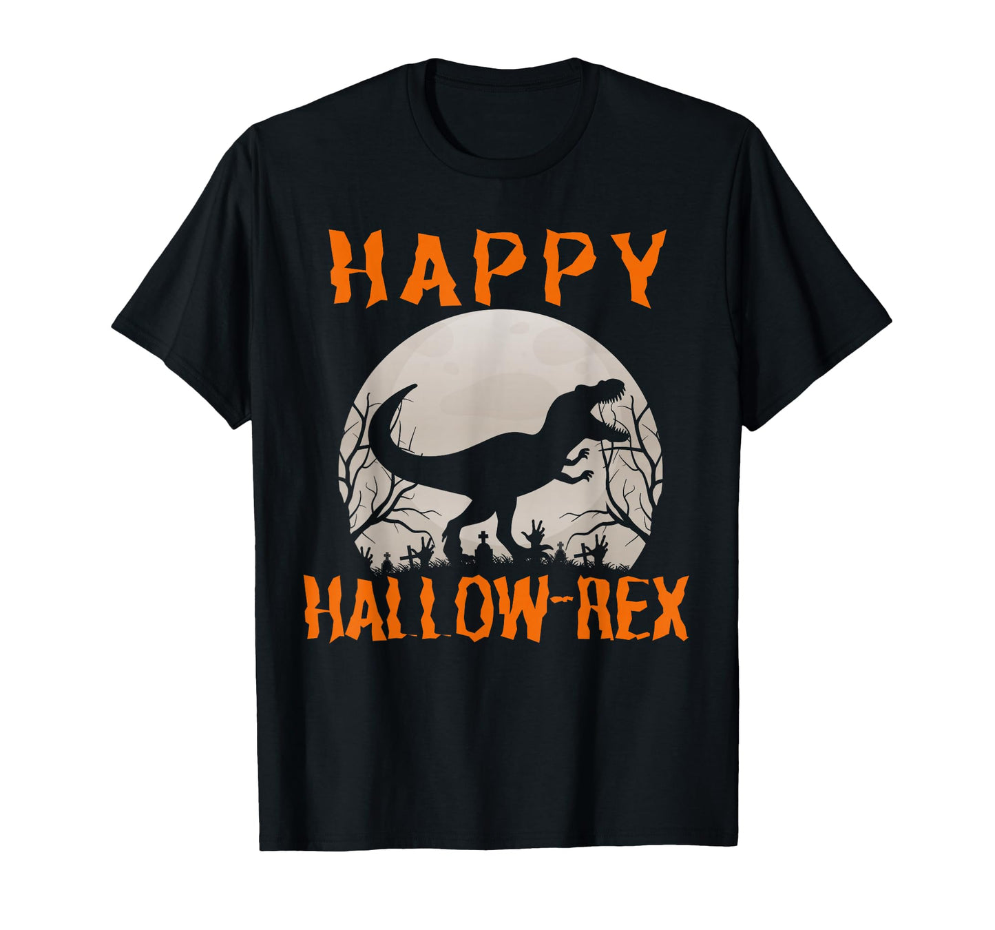 Happy Hallow-Rex Halloween Dinosaur T-Shirt