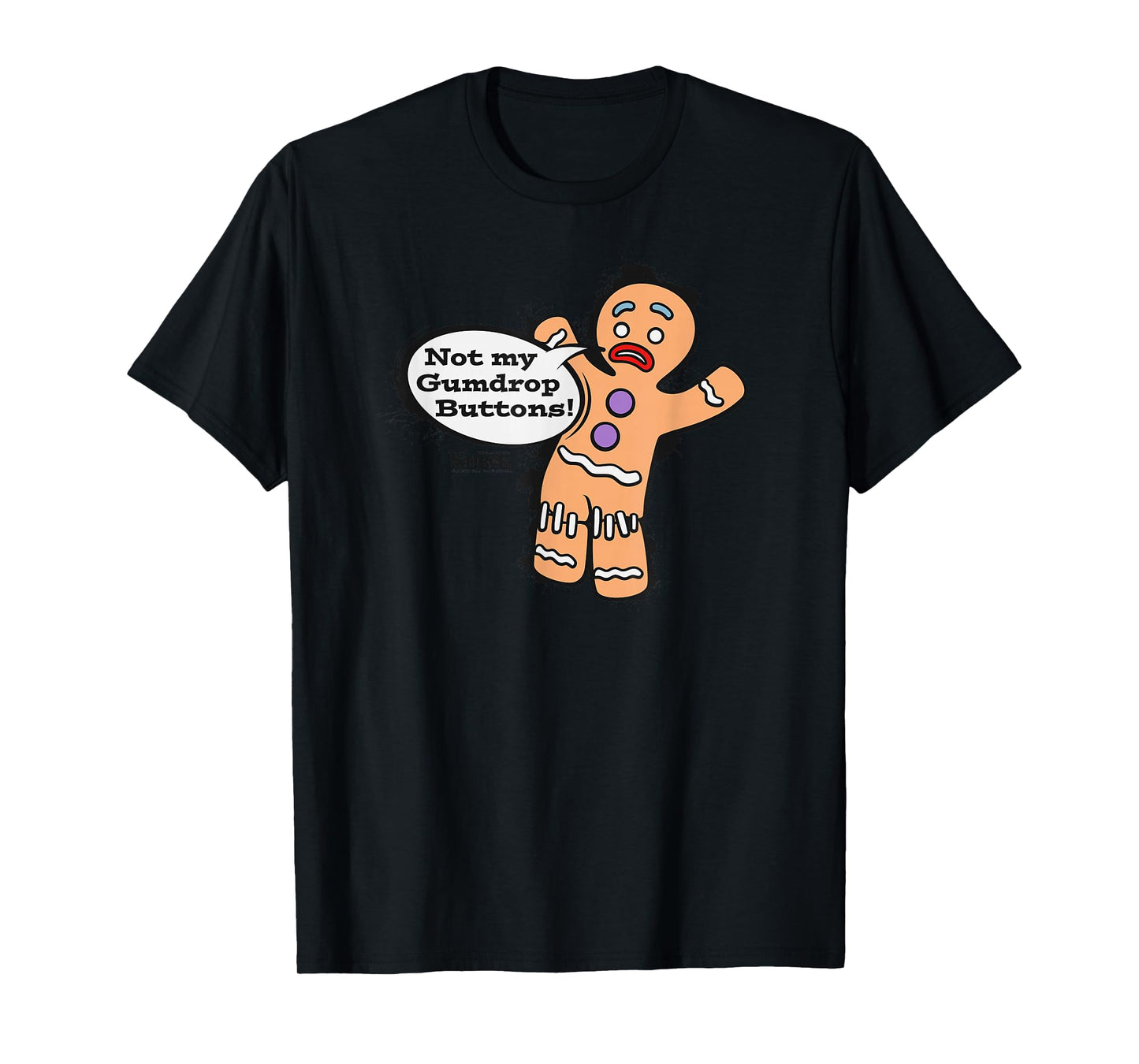 Shrek Gingy Not My Gumdrop Buttons T-Shirt