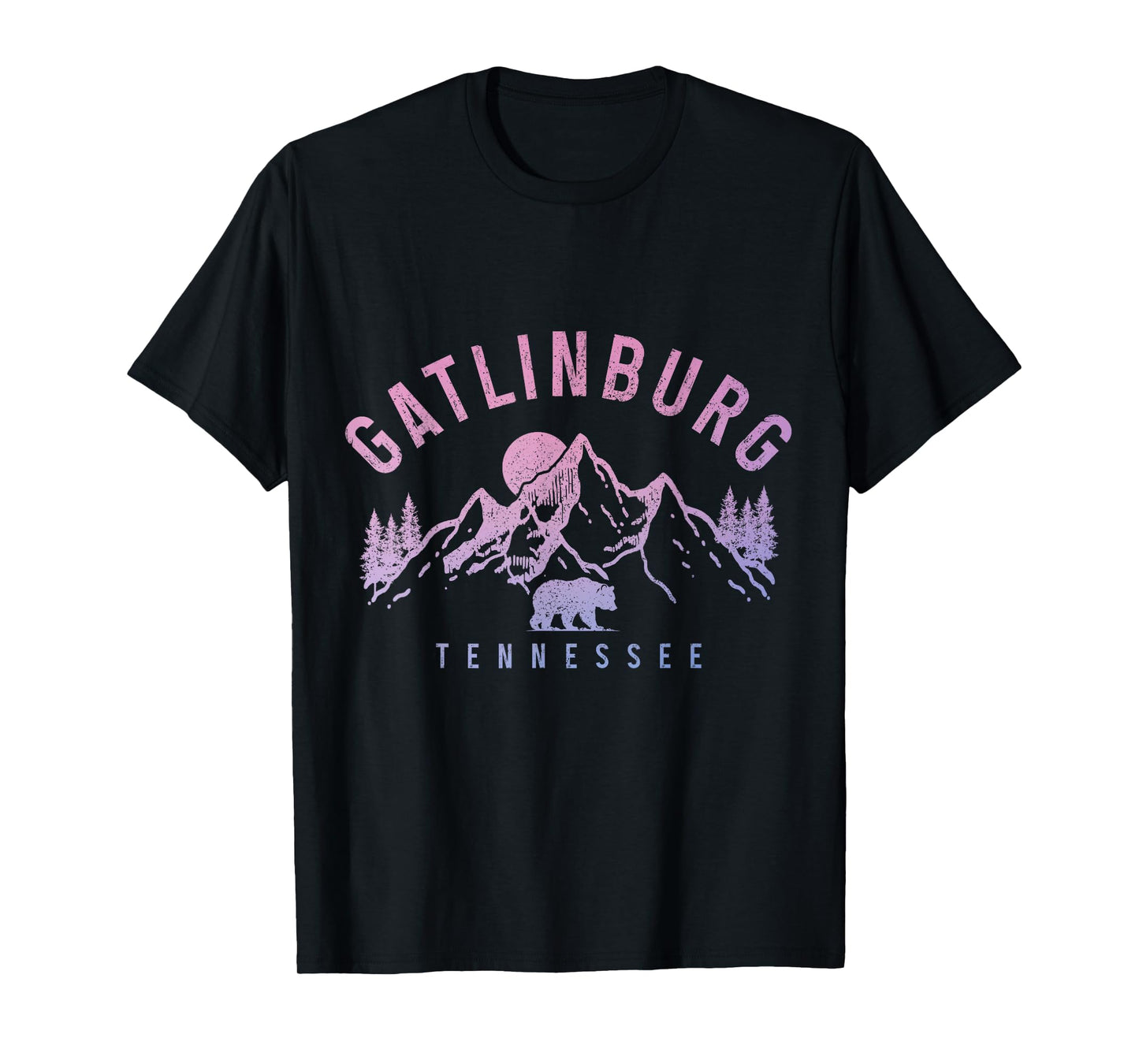Gatlinburg Tennessee Mountains Bear Nature Vintage T-Shirt