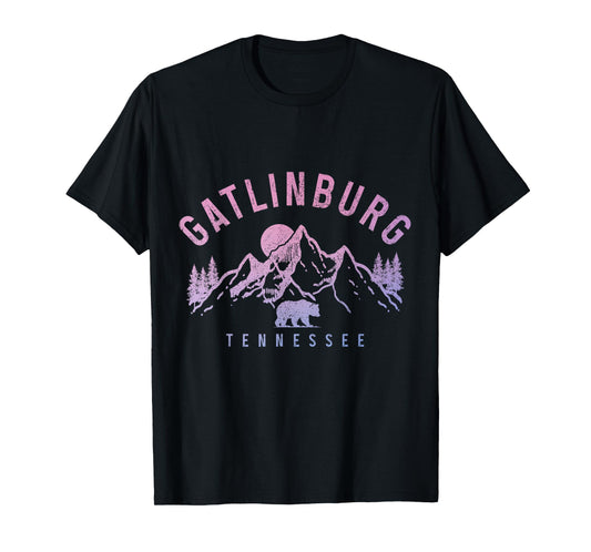 Gatlinburg Tennessee Mountains Bear Nature Vintage T-Shirt