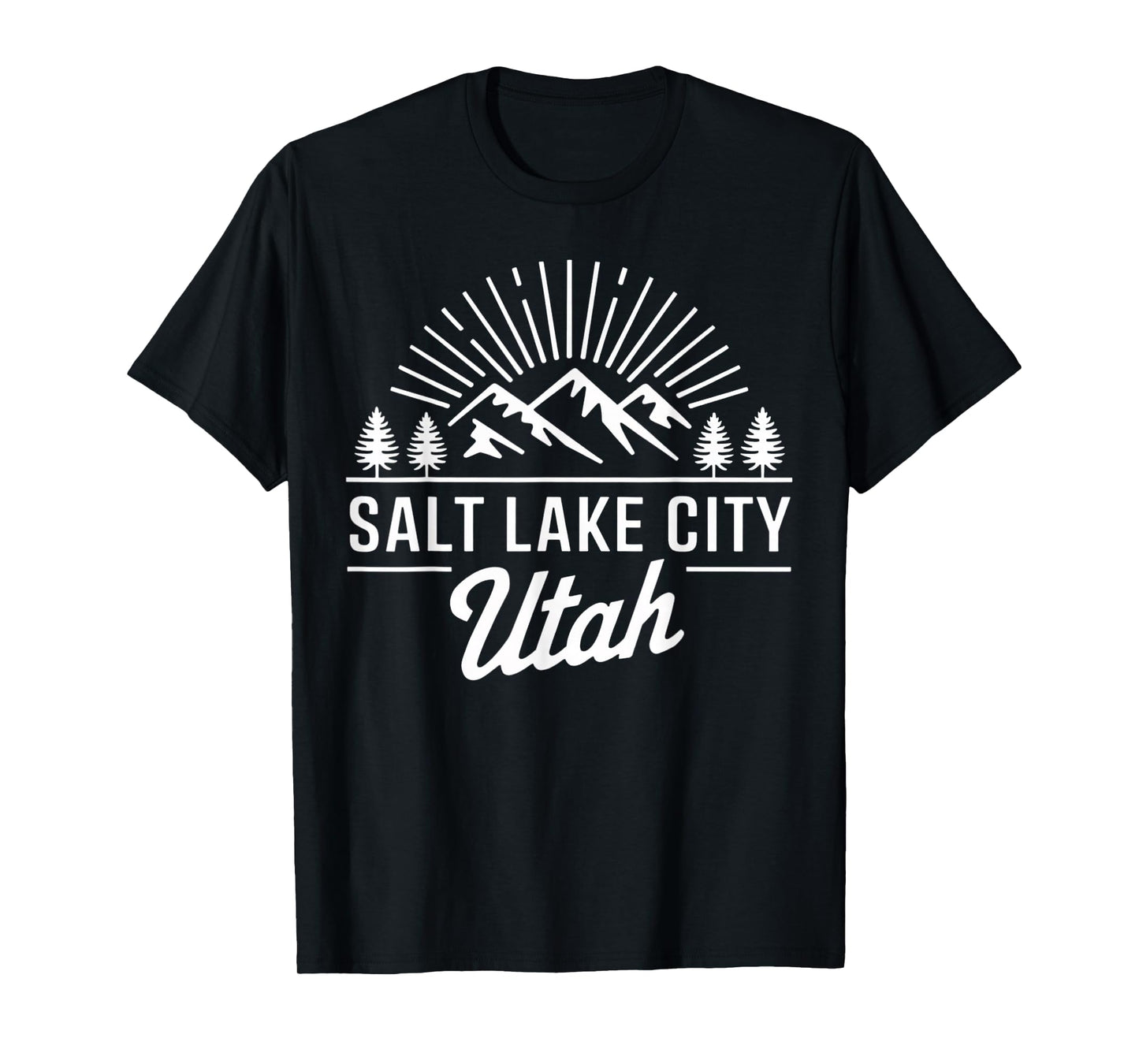 Vintage Salt Lake City Utah Vacation Hiking Mountains T-Shirt