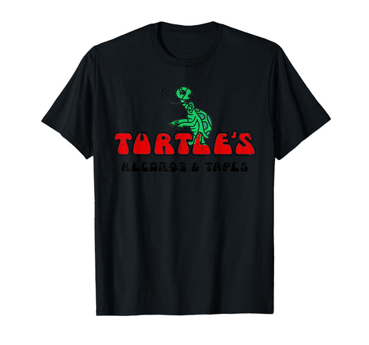 Vintage Funny Classic Records & Tapes retro Turtle meme Gift T-Shirt