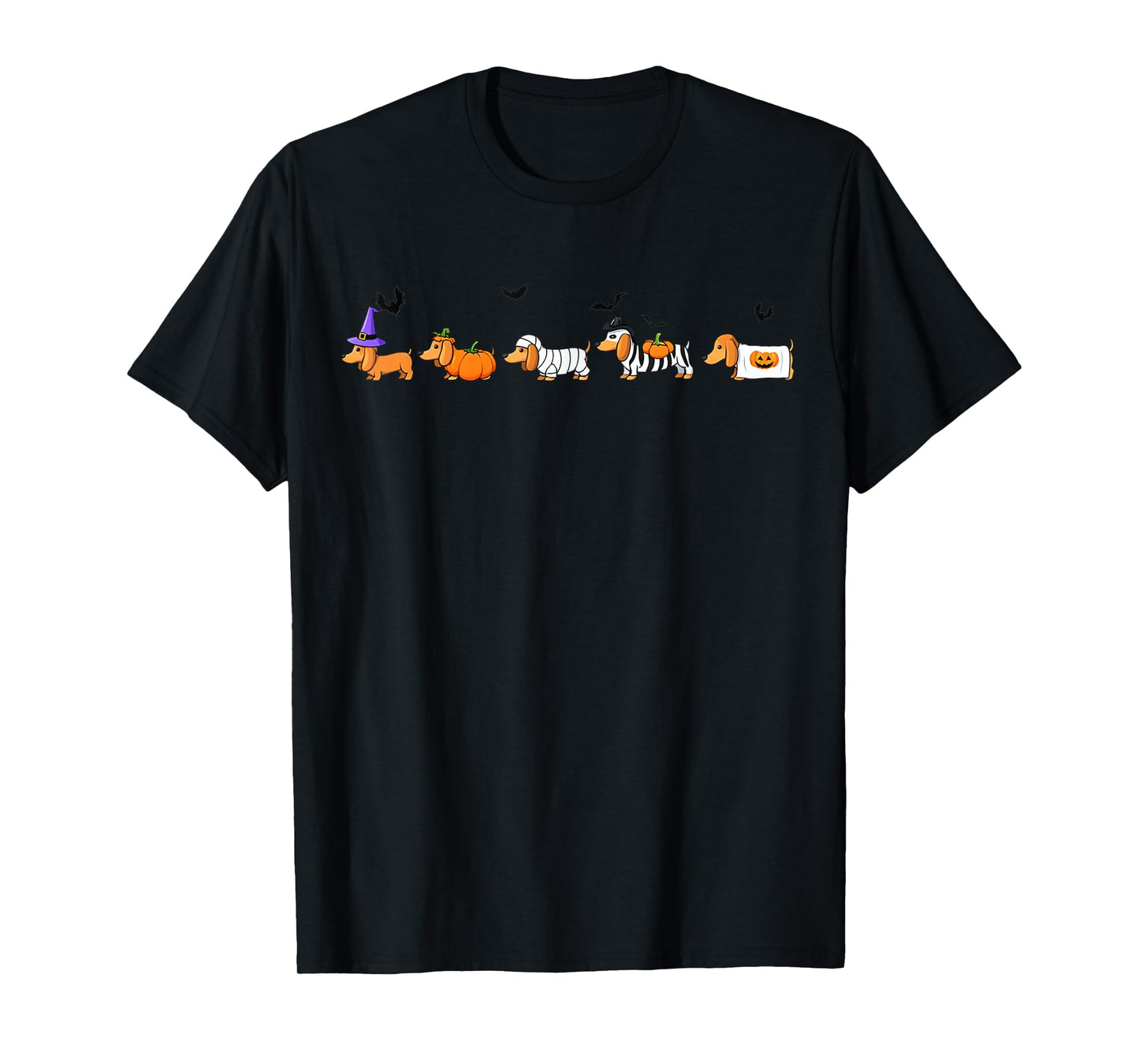 Happy Cute Weiner Dog Witch Halloween Dachshund Mom Fun T-Shirt