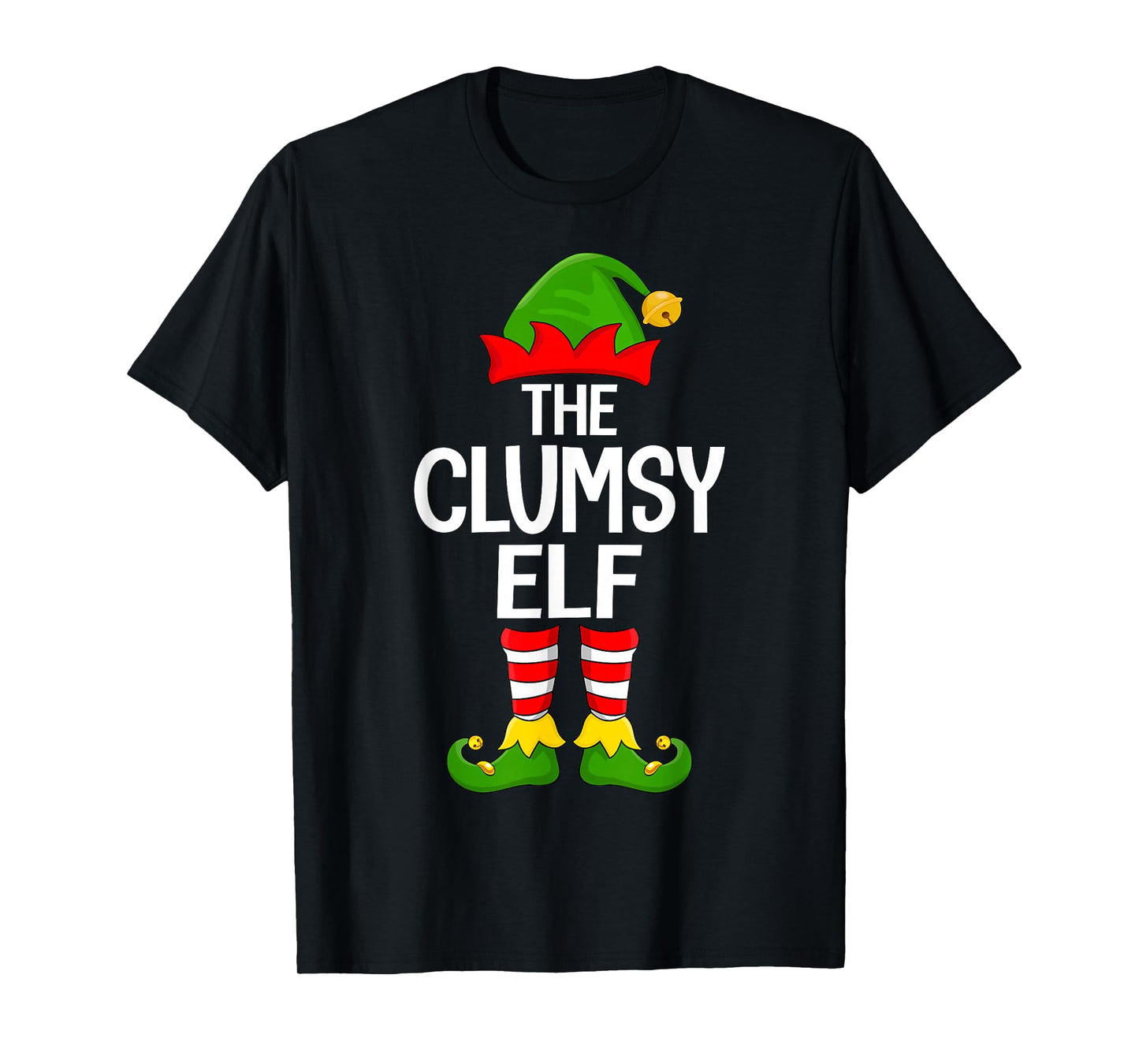 Clumsy Elf Xmas Matching Family Elf Squad Christmas T-Shirt