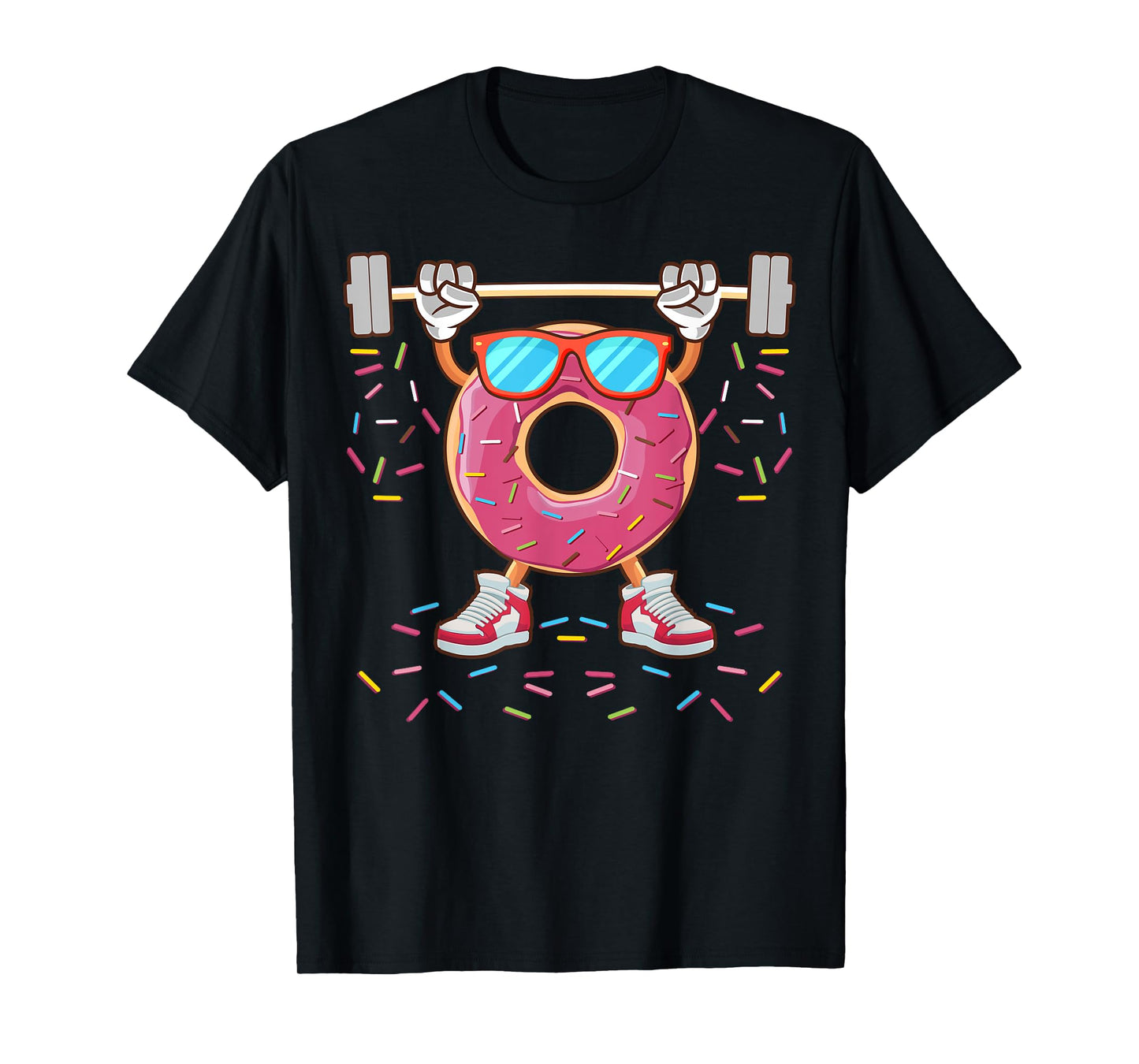 Donut Lover - Funny Fitness Workout Gym Weightlifting Donut T-Shirt
