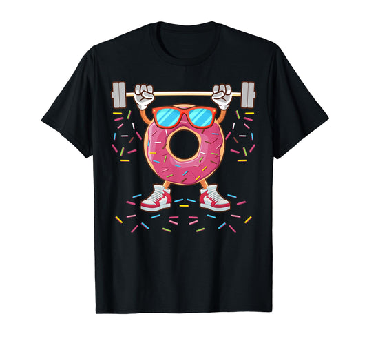 Donut Lover - Funny Fitness Workout Gym Weightlifting Donut T-Shirt