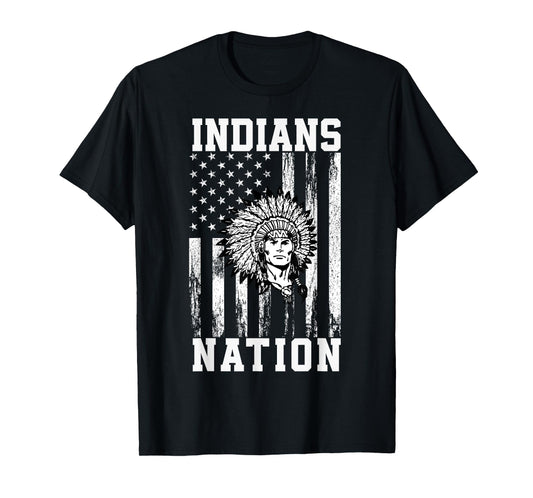 Shamokin Area Indians Logo Nation HS T-Shirt