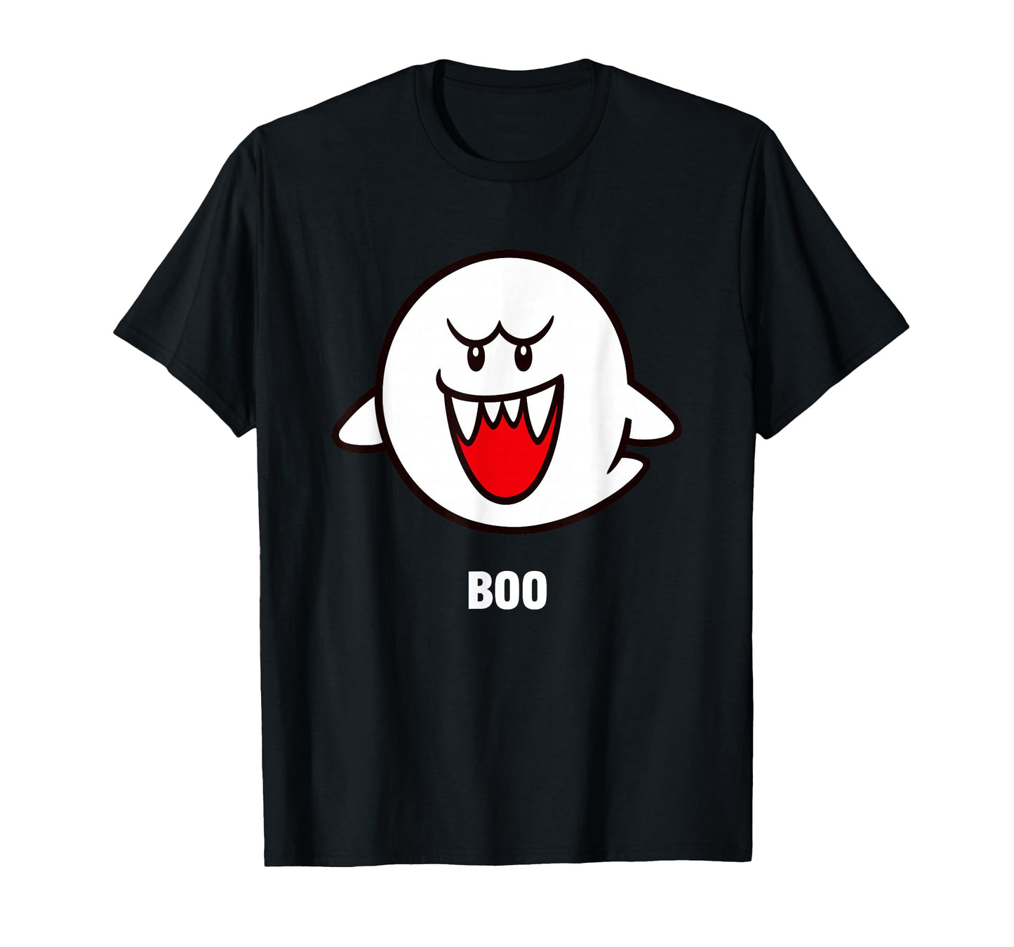 Super Mario Bros Boo Spooky Ghost Center Icon T-Shirt