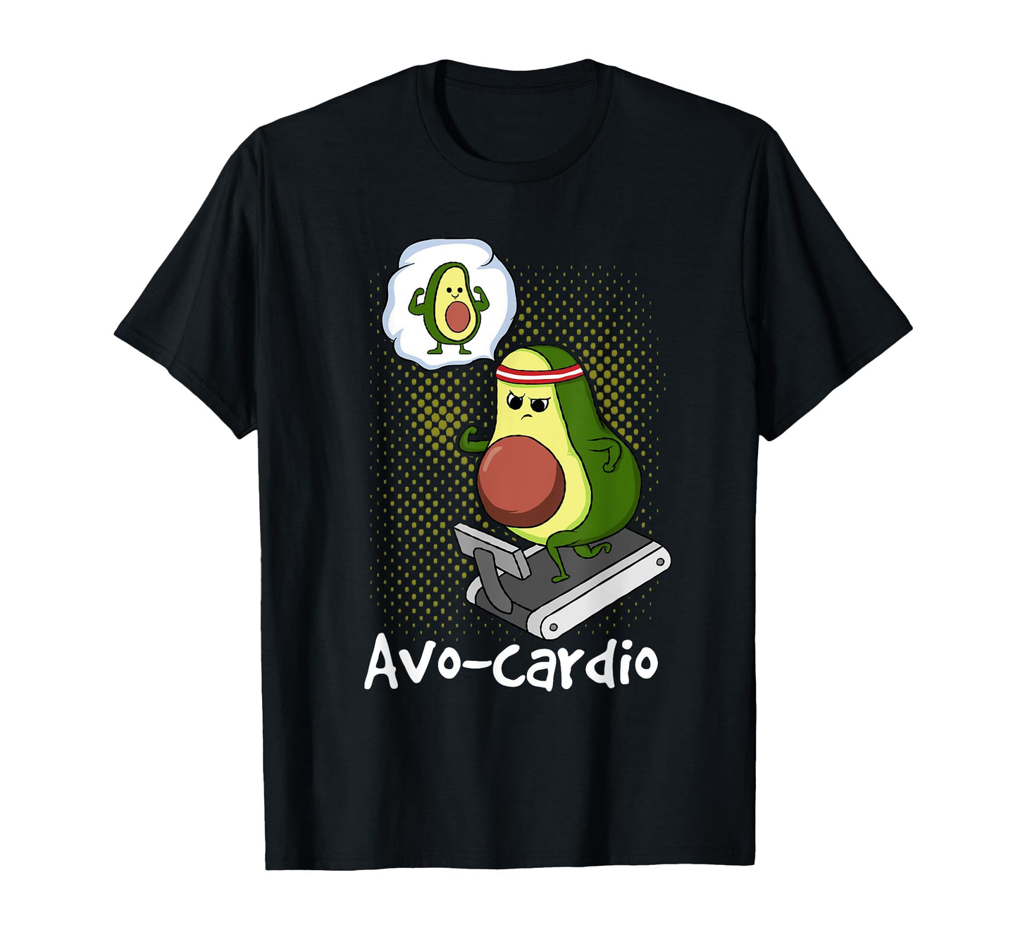 AvoCardio Funny Avocado Cardio Running Exercise Pun Gym Gift T-Shirt