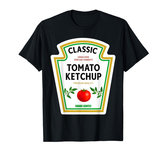 Ketchup Halloween 2024 Costume Matching Mustard Condiments T-Shirt