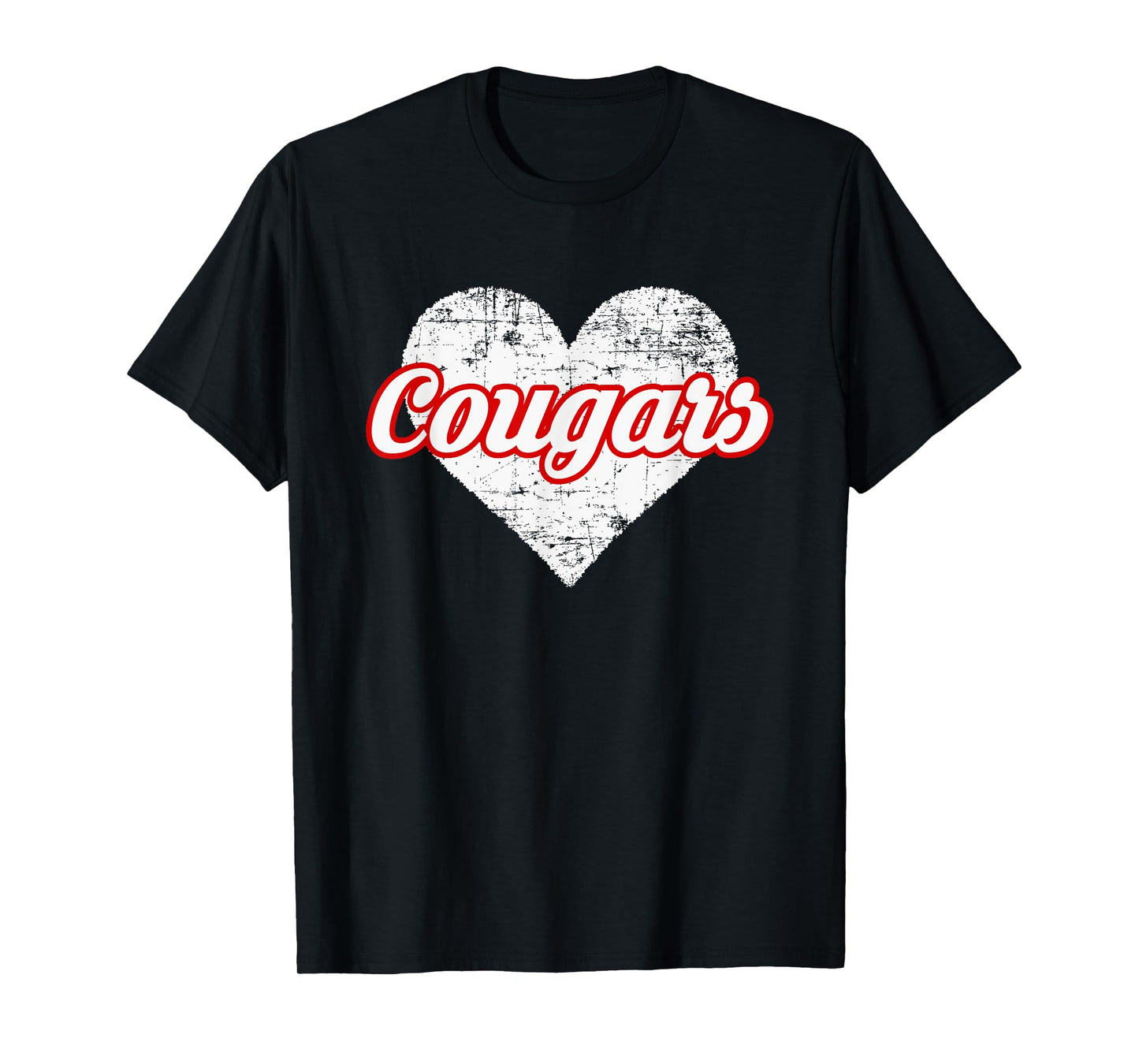 Hazleton Area Cougars Over Heart T-Shirt