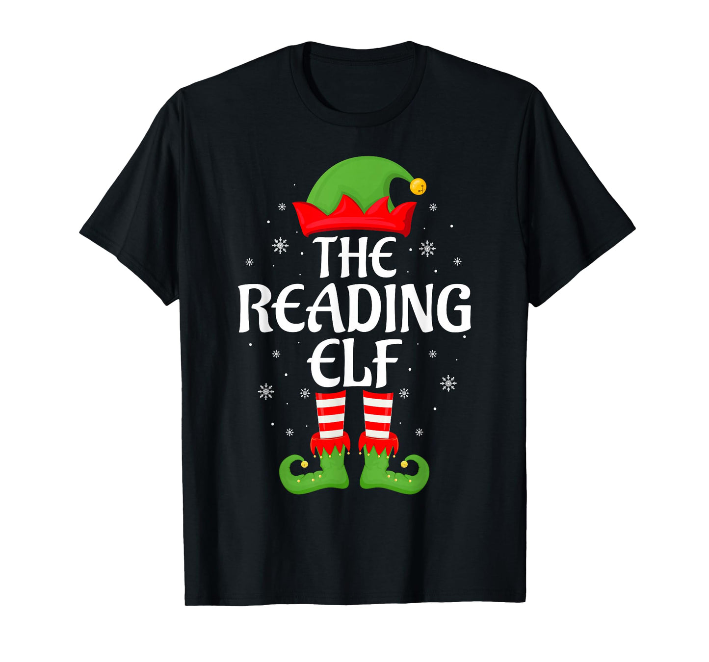 Reading Elf Xmas Family Matching Elf Squad Christmas T-Shirt
