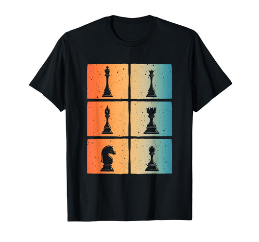 Cool Chess Art For Men Women Kids Chess Player Chess Novelty T-Shirt