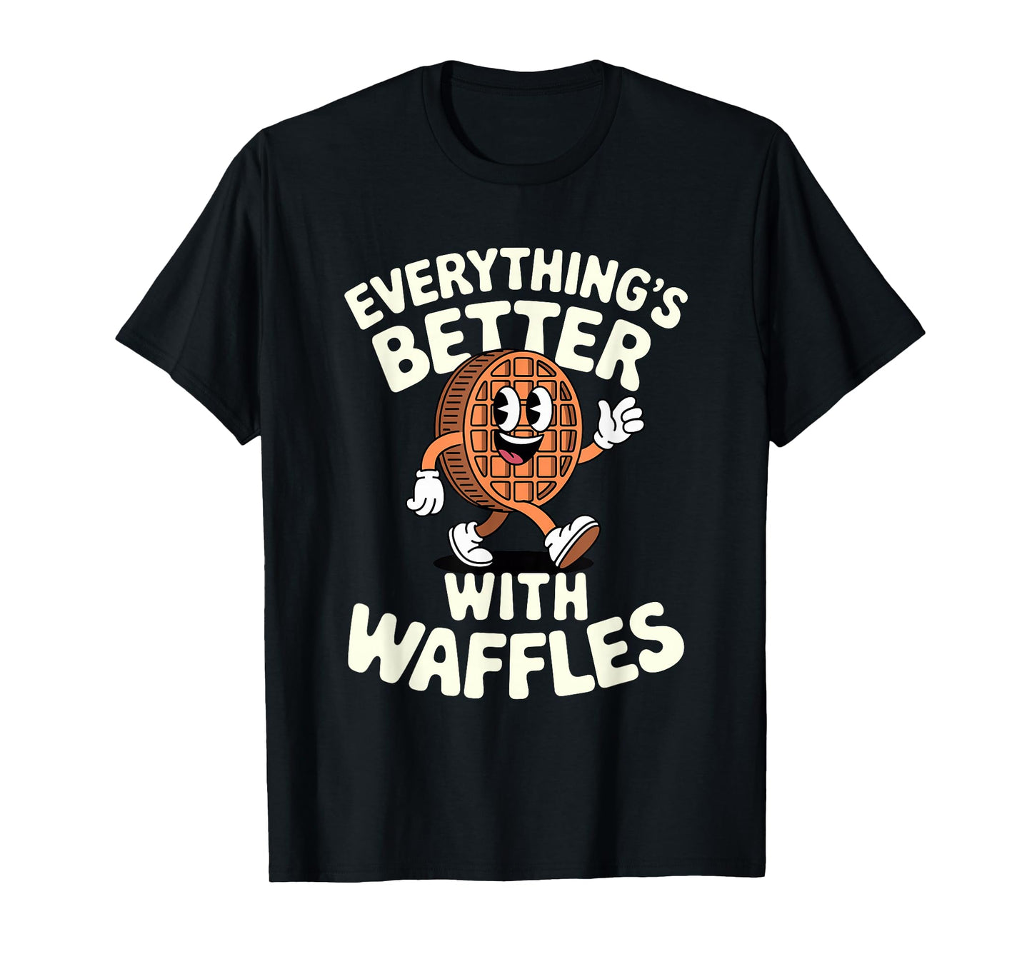 Funny Retro Vintage Waffles Men Women Boys or Girls Waffle T-Shirt
