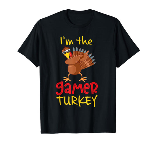 Funny Gamer Turkey Matching Family Group Thanksgiving Party T-Shirt