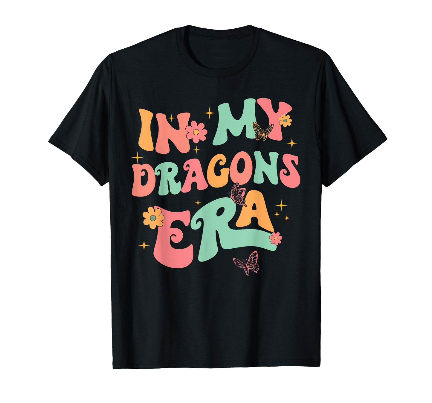 In My Dragons Era Back to School Spirit Game Retro Groovy T-Shirt
