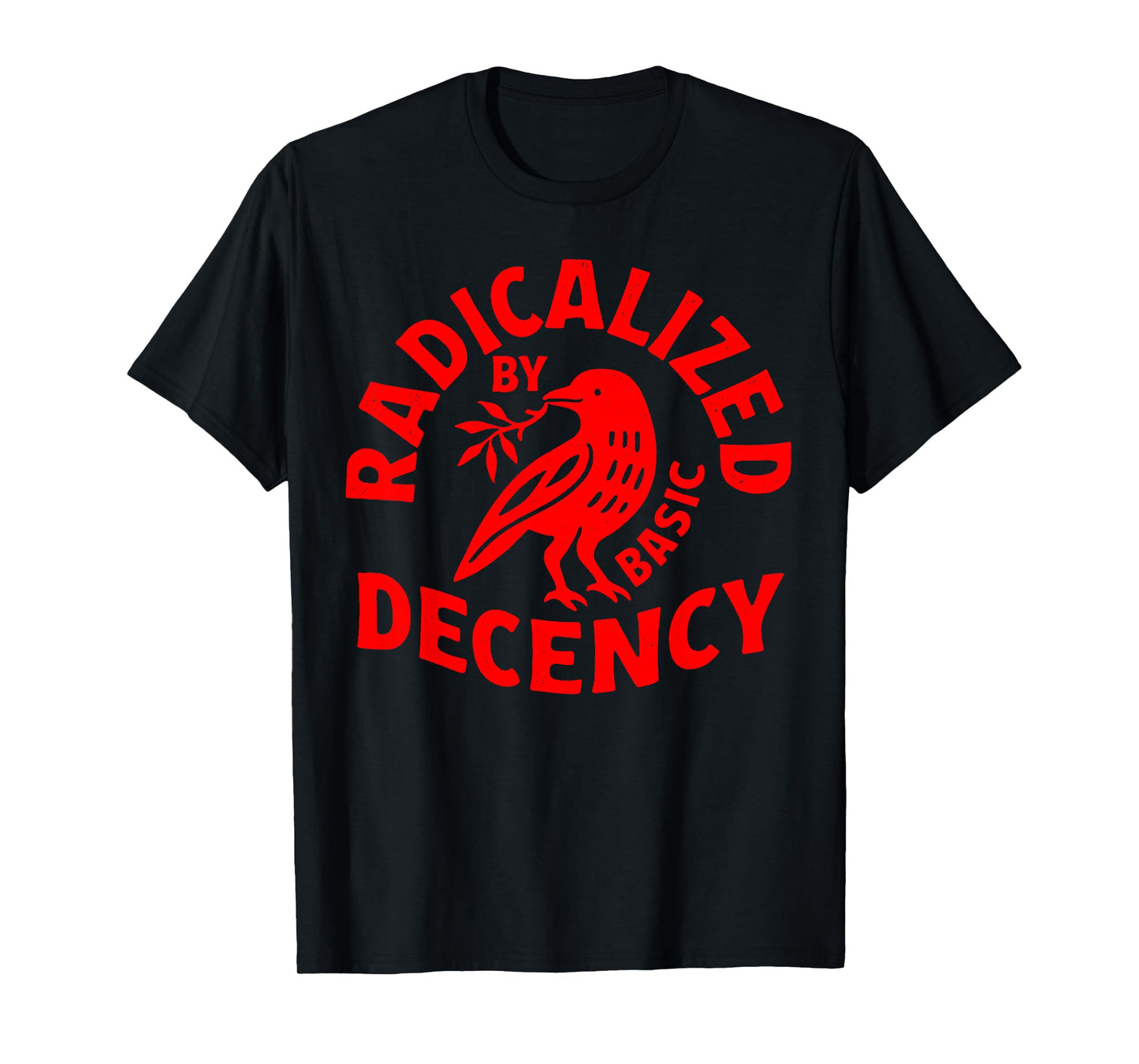 Vintage Radicalized by Basic Decency Crow Floral T-Shirt