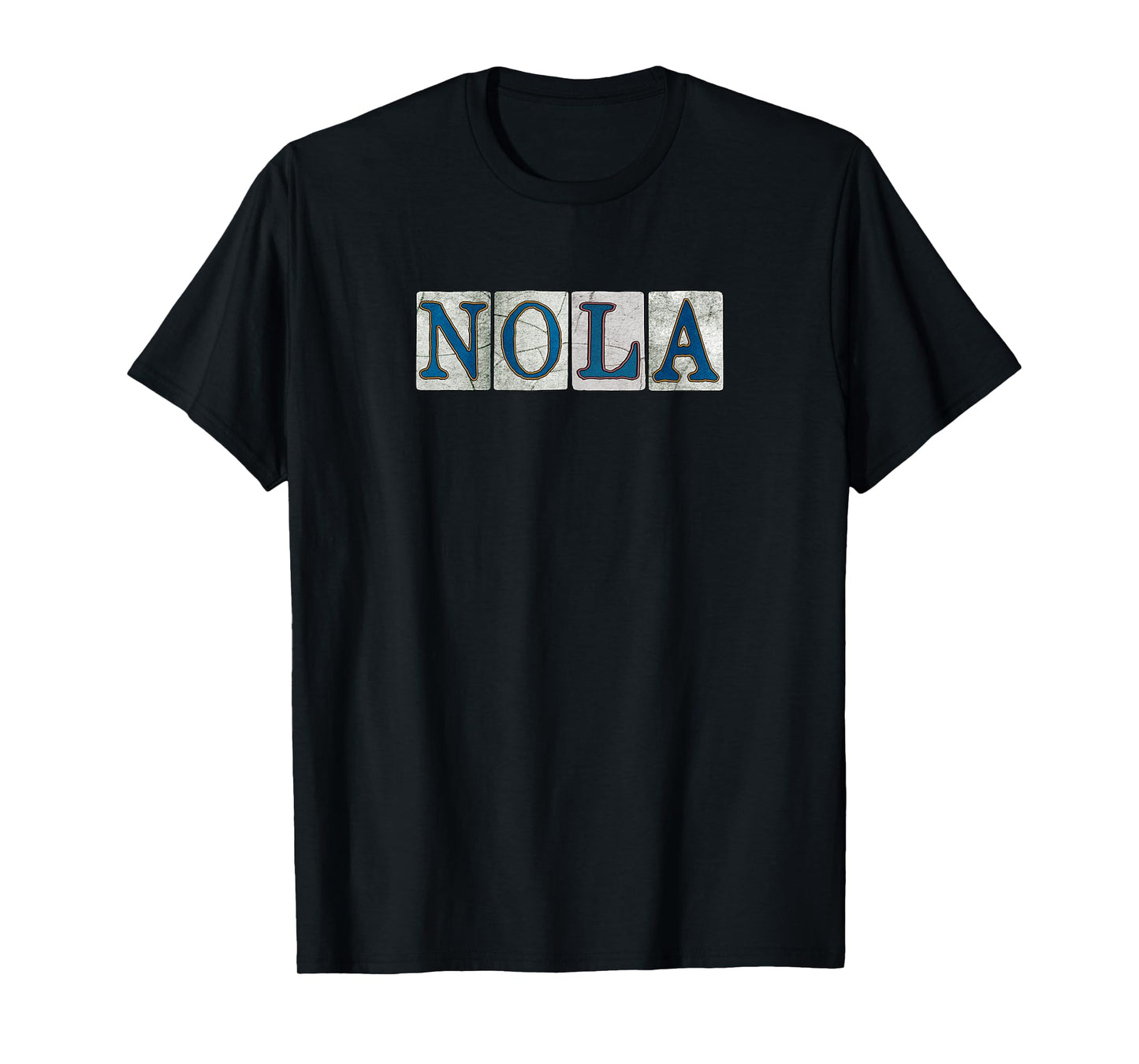 NOLA New Orleans Louisiana Street Tile T-Shirt