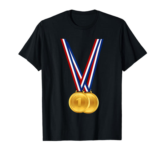 Gold Medals Funny Winners And Champions Gift Birthday T-Shirt