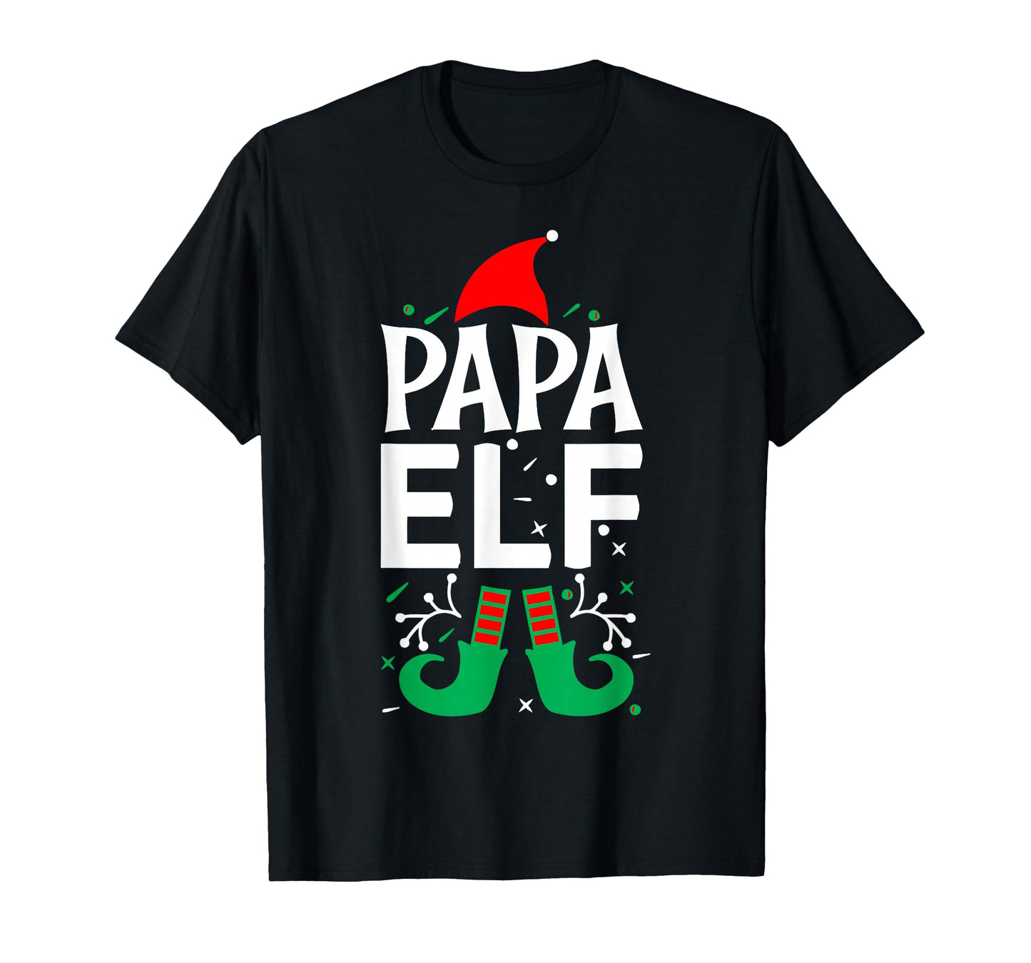Papa Elf -Dad Father Christmas Xmas Movie Santa Costume Gift T-Shirt