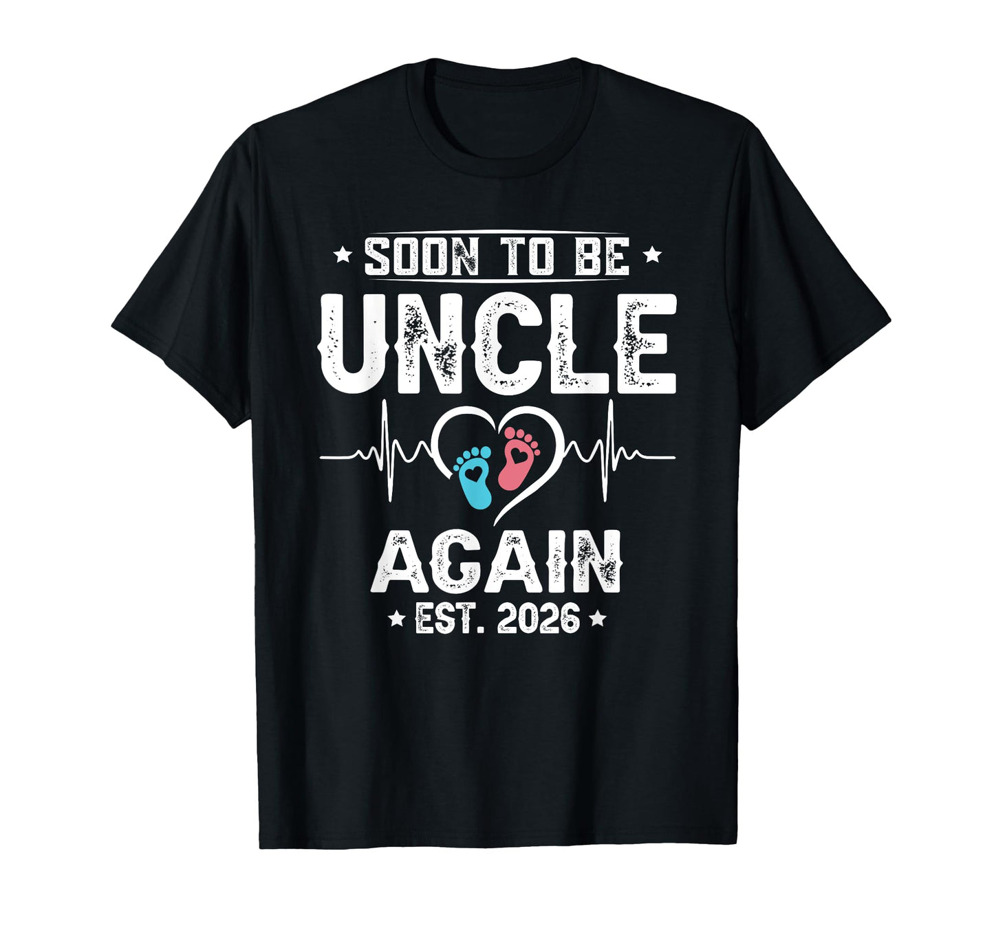 Soon To Be Uncle again est. 2026 New Dad Fathers Day T-Shirt
